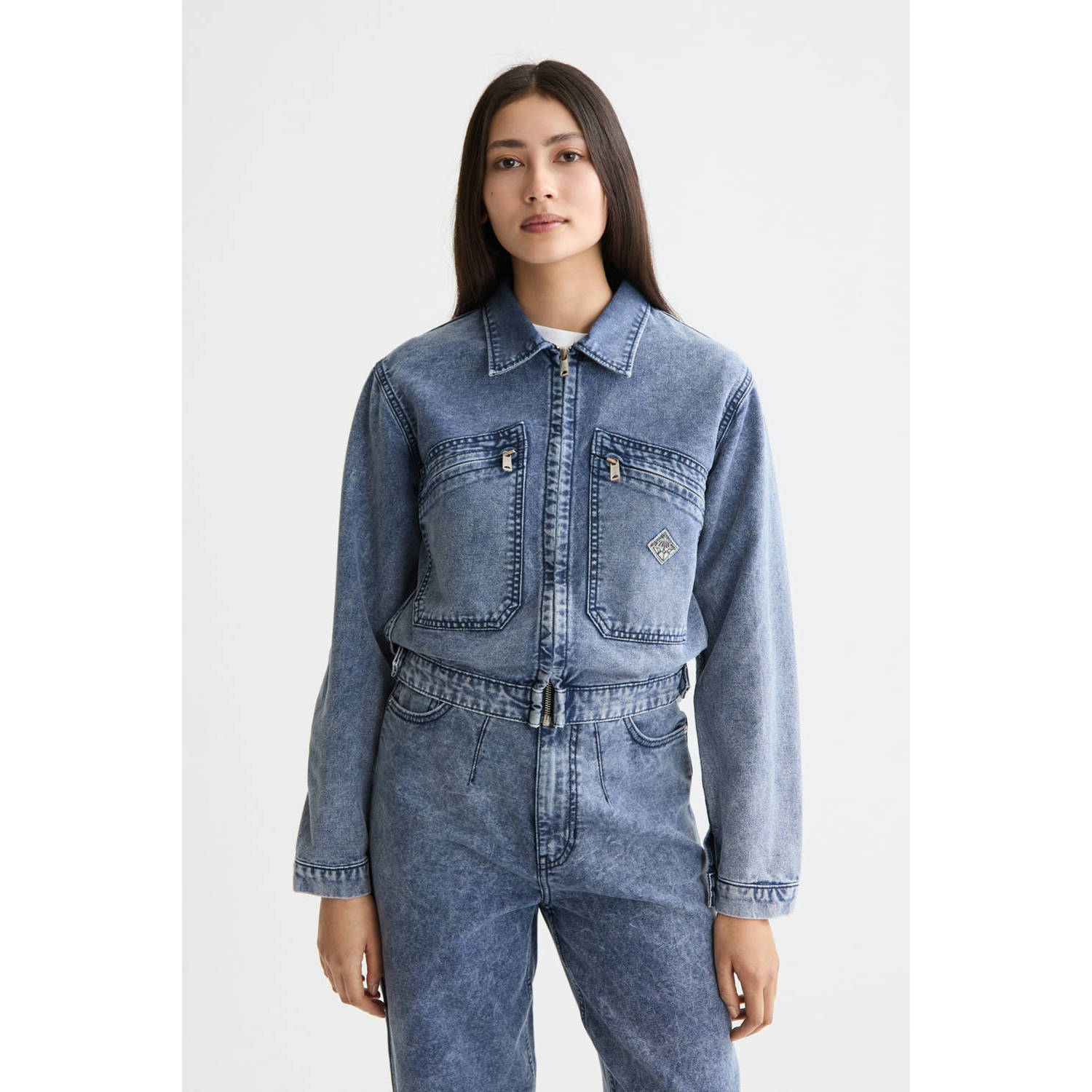 Scotch & Soda denim spijkerjas medium blue denim