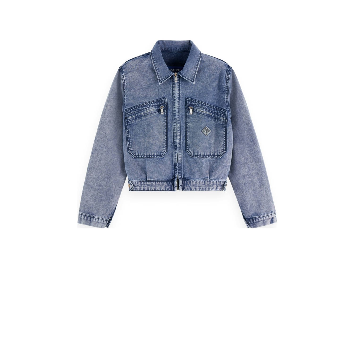 Scotch & Soda denim spijkerjas medium blue denim