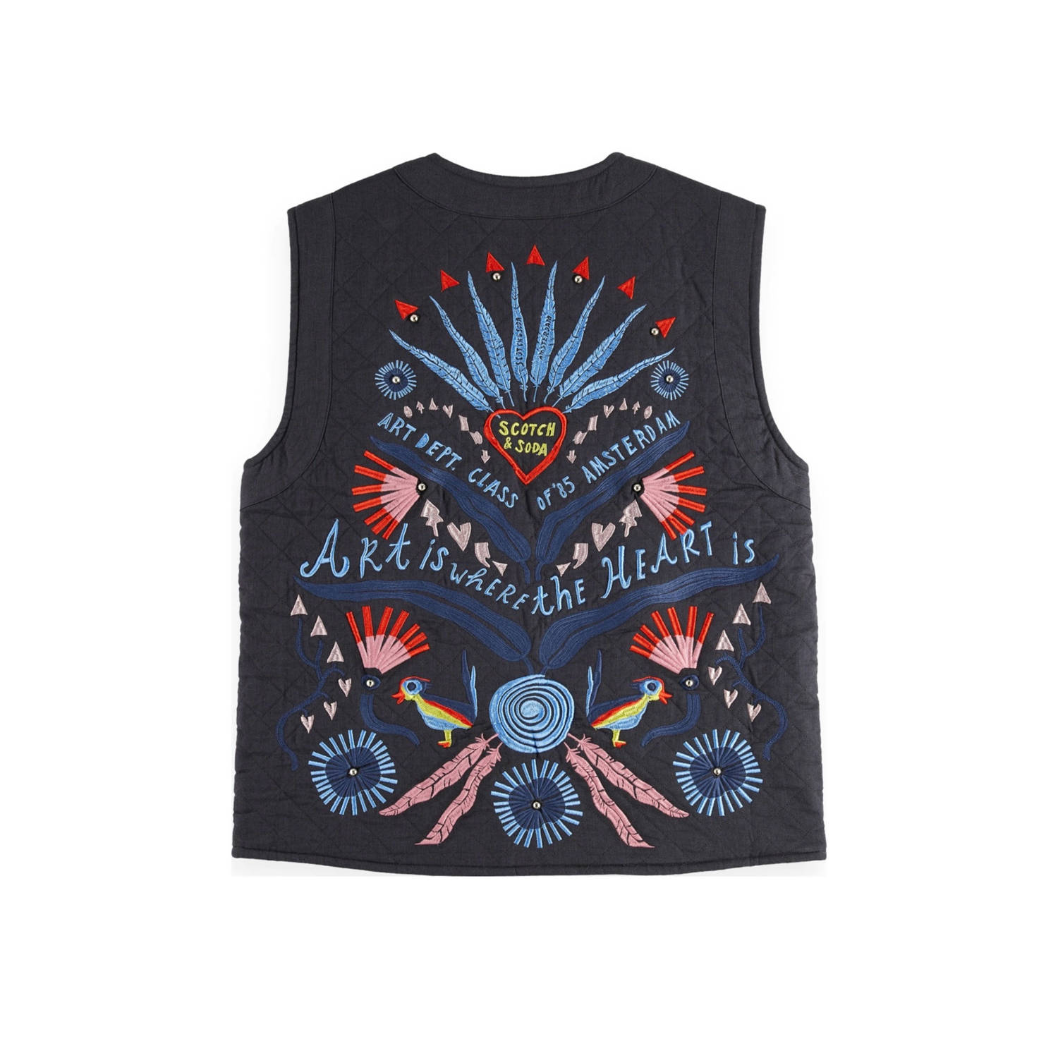 Scotch & Soda gilet donkerblauw