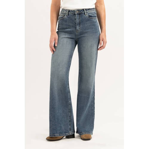 Florez flared jeans medium blue denim afbeelding