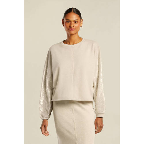 Beaumont sweater beige met glitter afbeelding