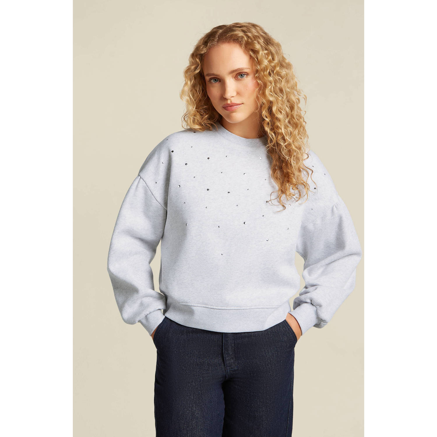Beaumont sweater lichtgrijs