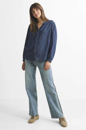 blouse medium blue denim