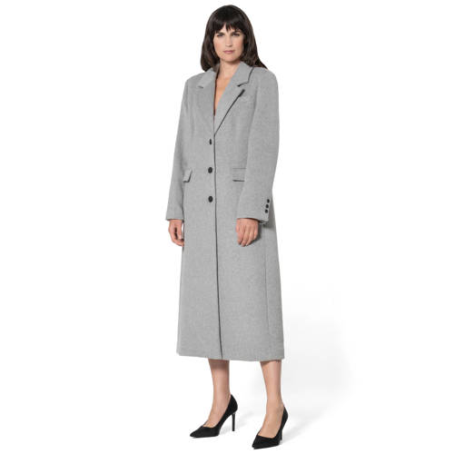 Giacomo wollen manteljas grey denim afbeelding
