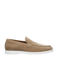 Van Lier suède loafers zand