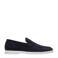 Van Lier suède loafers donkerblauw