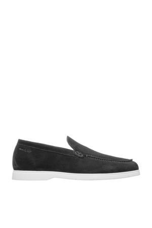Ascona suède loafers zwart