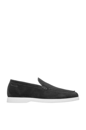 Ascona suède loafers zwart