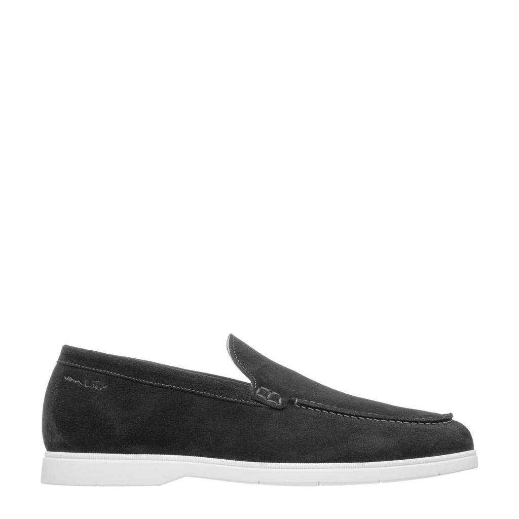 Zwarte heren Van Lier Ascona suède loafers