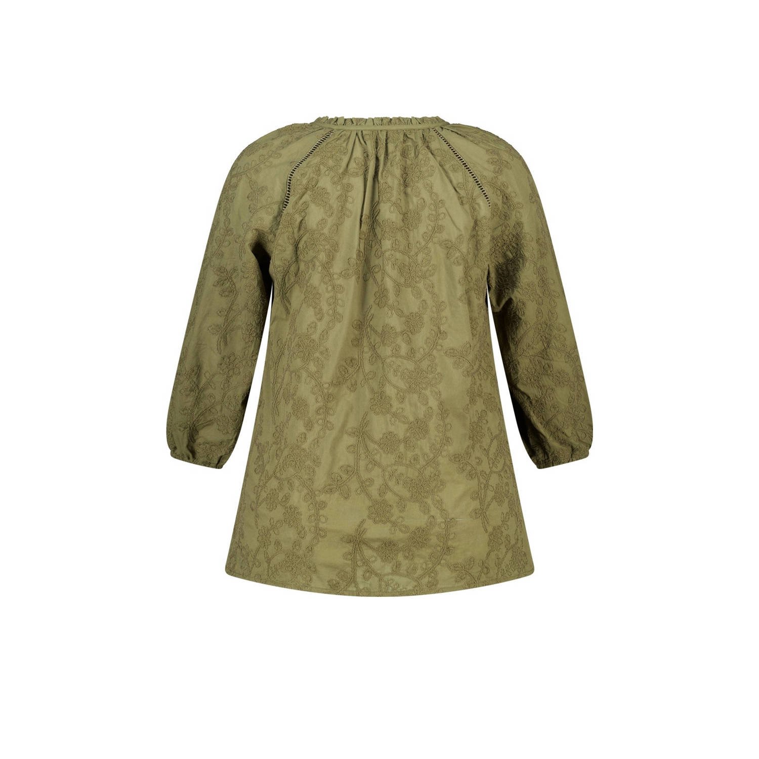 MS Mode blousetop olijfgroen