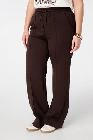 wide leg regular waist broek