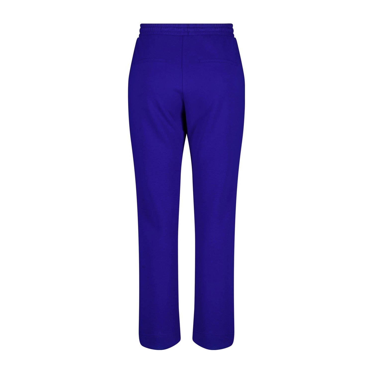 MS Mode wide leg regular waist broek blauw