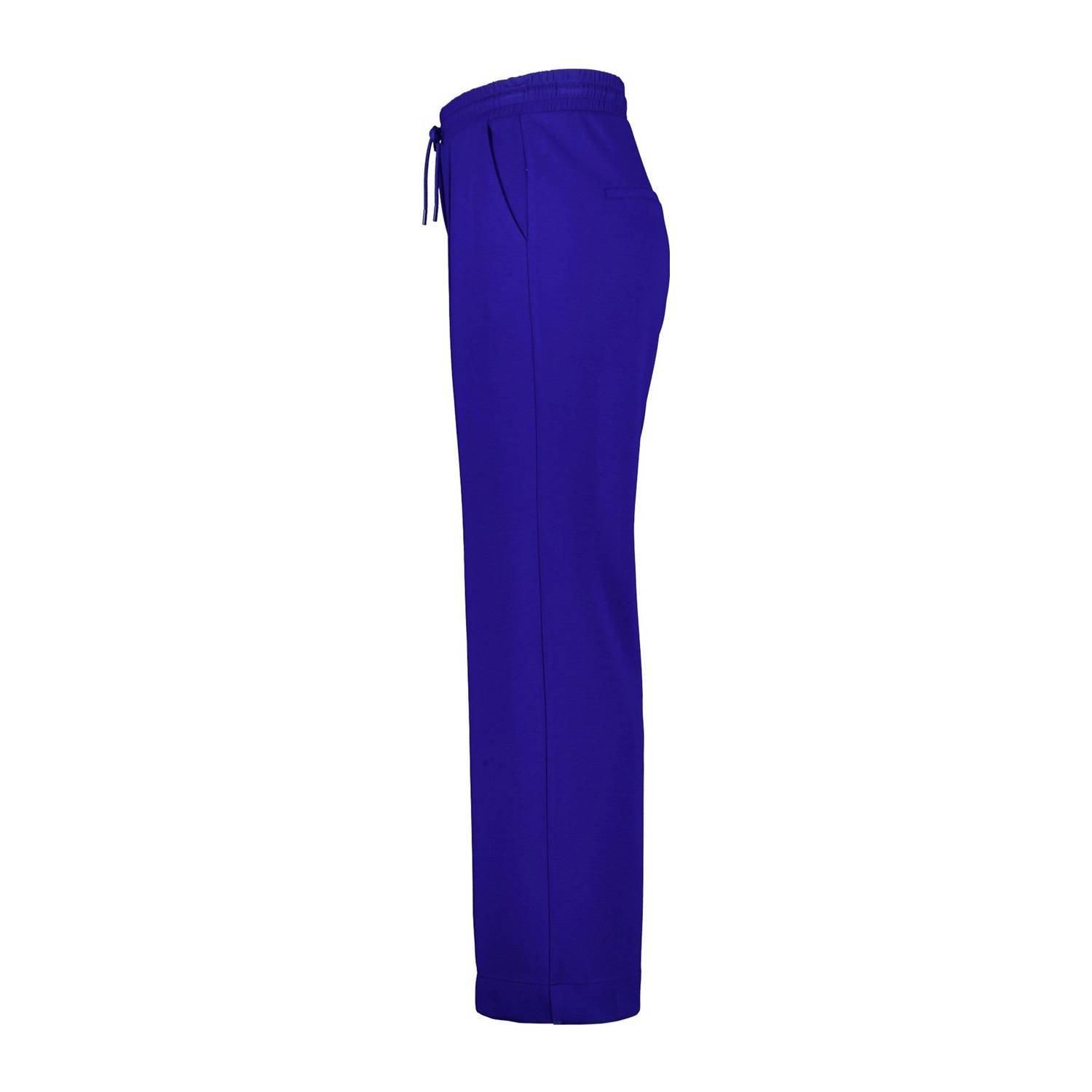 MS Mode wide leg regular waist broek blauw