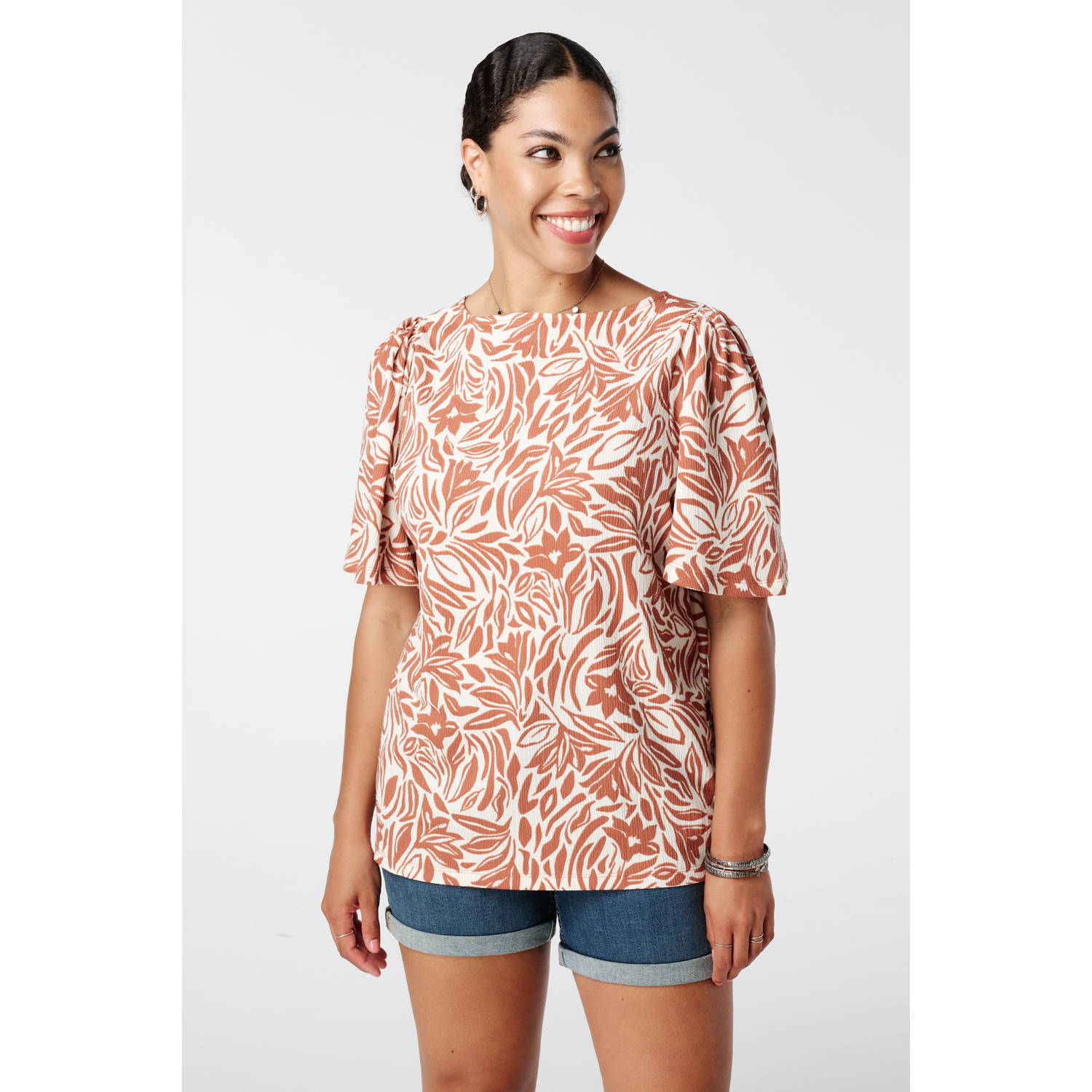 MS Mode top oranje