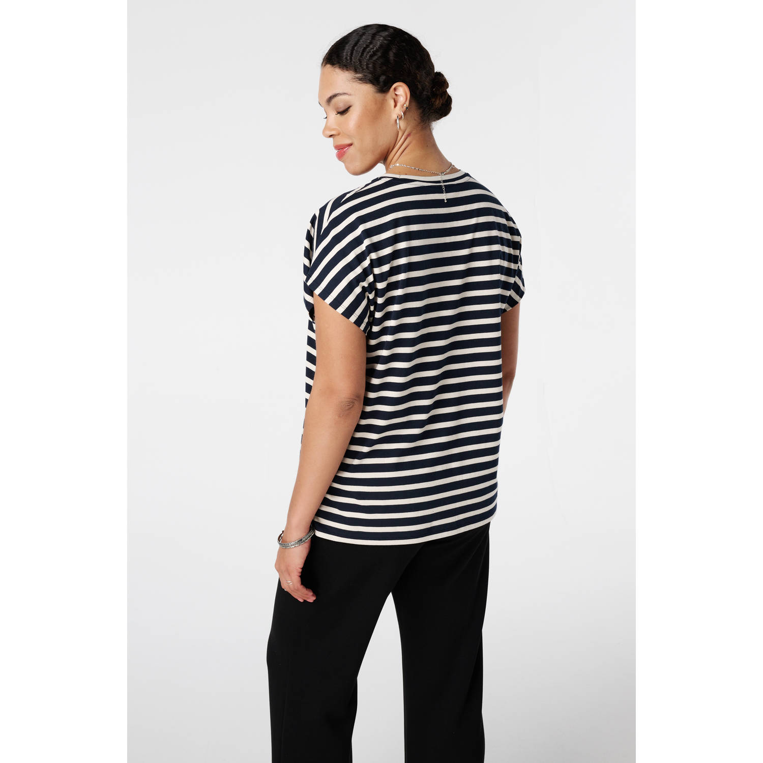 MS Mode T-shirt donkerblauw