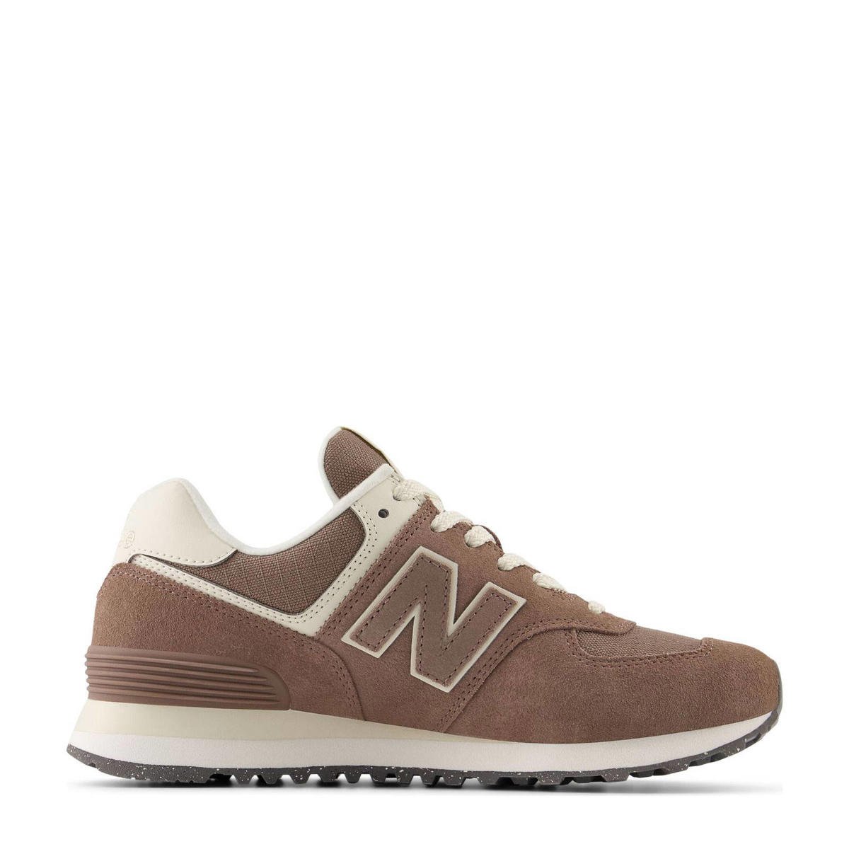 New Balance 574 sneakers bruin/ecru wehkamp