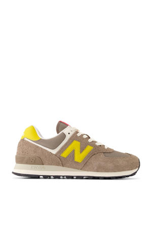 574  sneakers bruin/geel