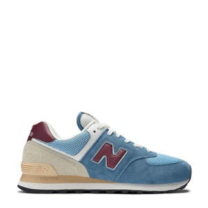 574 sneakers lichtblauw/zand/donkerrood