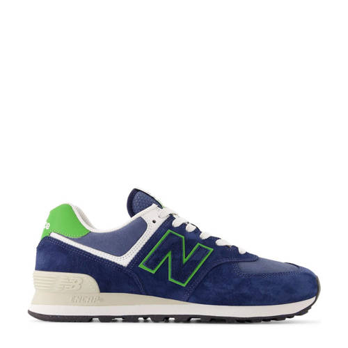 New Balance 574 sneakers donkerblauw/groen afbeelding