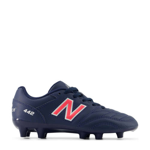 New Balance 442 Academy FG V2 junior voetbalschoenen donkerblauw/grijs/rood afbeelding