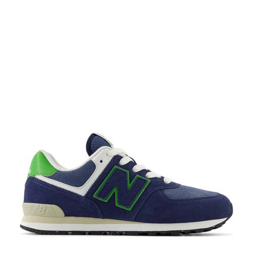 New Balance 574 sneakers donkerblauw/groen afbeelding