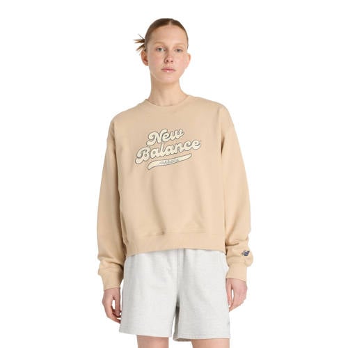 New Balance sweater ATH beige afbeelding