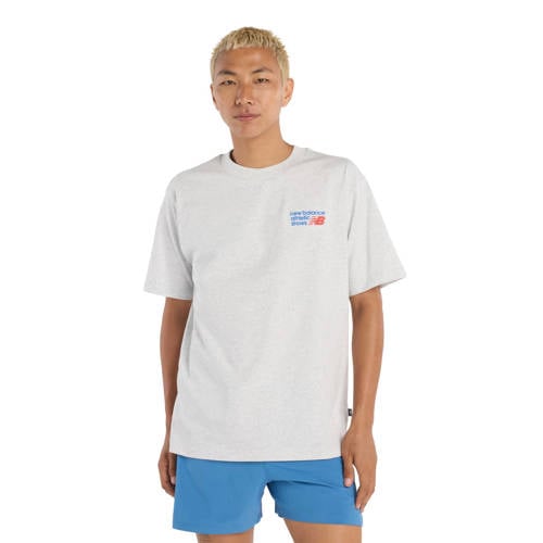 New Balance T-shirt grijs melange afbeelding