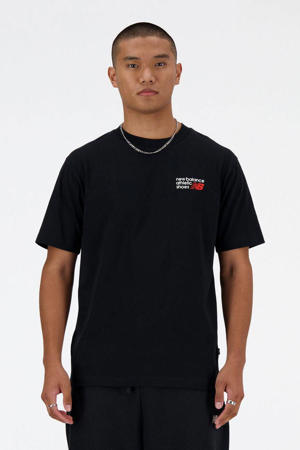 T-shirt zwart/rood
