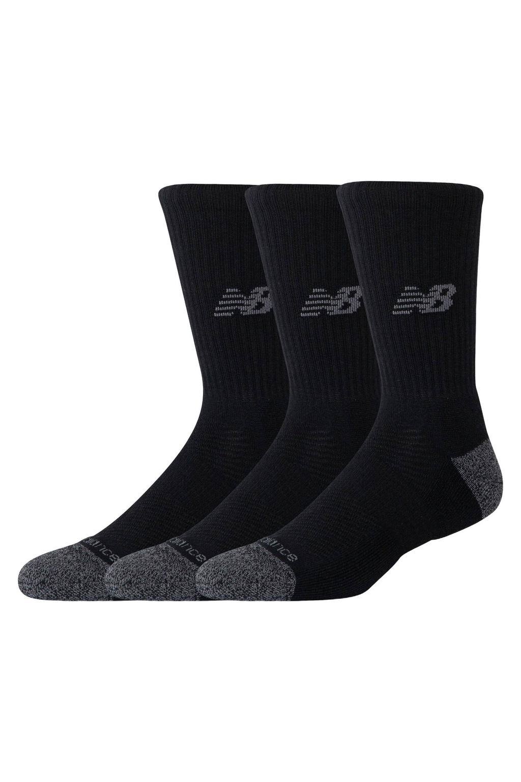 New Balance sokken Active Crew - zwart/grijs/ecru (set van 3)