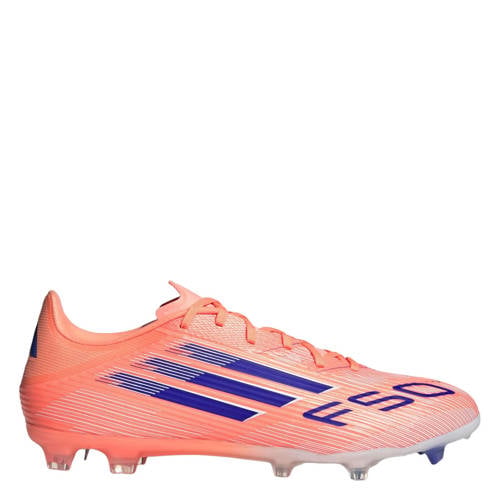 adidas Performance F50 League FG/MG Senior voetbalschoenen koraalrood/wit/kobaltblauw afbeelding