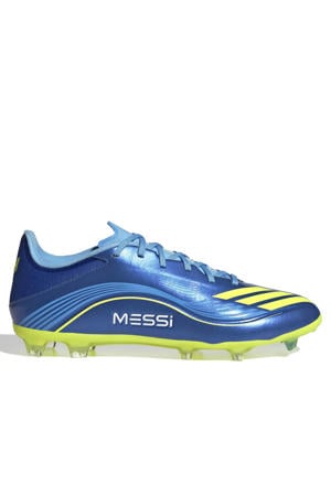 F50 Senior voetbalschoenen blauw/geel