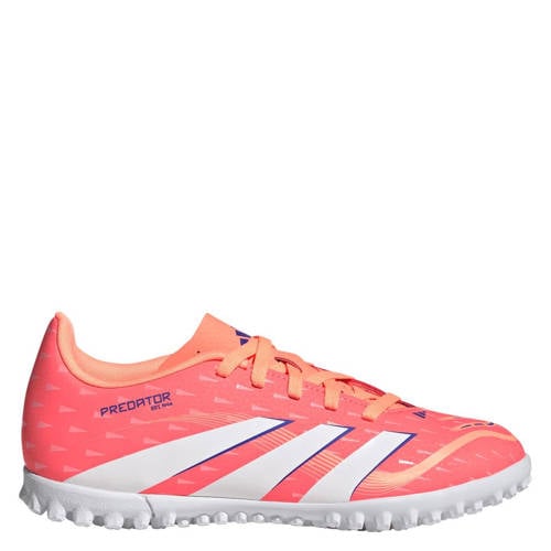 adidas Performance Predator Club junior voetbalshcoenen koraalrood/wit/kobaltblauw afbeelding