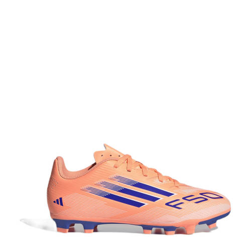adidas Performance F50 Club FG/MG junior voetbalschoenen koraalrood/wit/kobaltblauw afbeelding