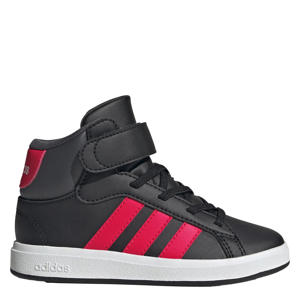 Grand Court Mid sneakers zwart/rood/grijs