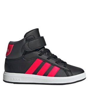 Grand Court Mid sneakers zwart/rood/grijs