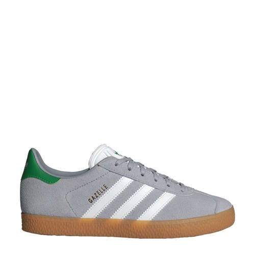 adidas Originals Gazelle sneakers zilvergrijs/groen/wit afbeelding