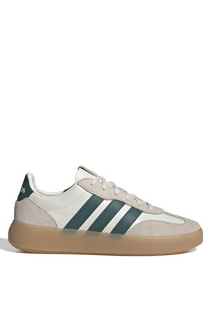 Barreda Decode Lux leren sneakers ecru/groen
