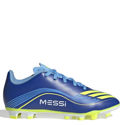 adidas Performance F50 Messi Club FG/JG junior voetbalschoenen kobaltblauw/geel afbeelding