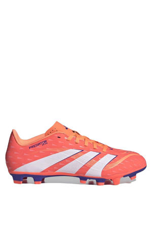 Predator Club FG/MG Senior voetbalschoenen koraalrood/wit/kobaltblauw