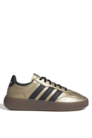 Barreda Decode Lux leren sneakers goudmetallic/zwart