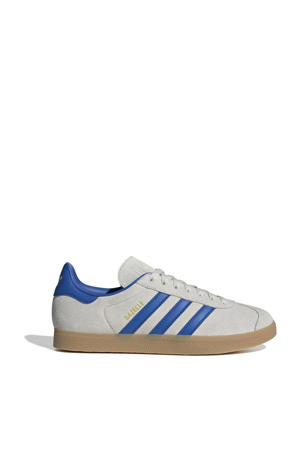 Gazelle sneakers lichtgrijs/kobaltblauw