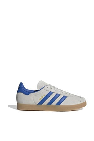 Gazelle sneakers lichtgrijs/kobaltblauw
