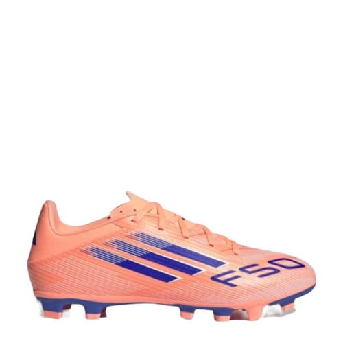 adidas Performance F50 Club FM/MG Senior voetbalschoenen koraalrood/wit/kobaltblauw afbeelding