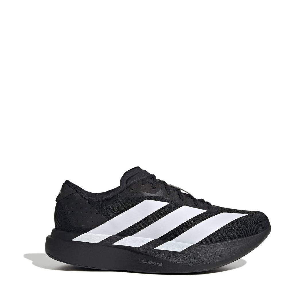 Zwart en witte heren adidas Performance Adizero Evo SL hardloopschoenen van mesh-pu/voering: mesh/voetbed: eva met veters
