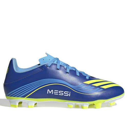 adidas Performance F50 senior zaalvoetbalschoenen kobaltblauw/geel afbeelding