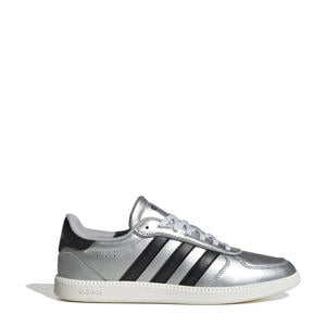 Breaknet imitatieleren leren sneakers Sleek zilver/zwart