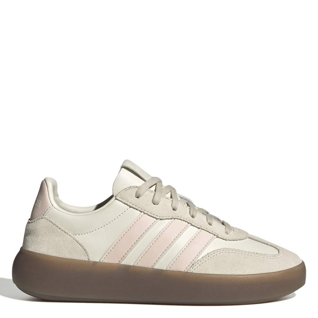 Wit en oudroze dames adidas Sportswear Barreda Decode Lux sneakers van leer-suède/voering: mesh/voetbed: eva met veters