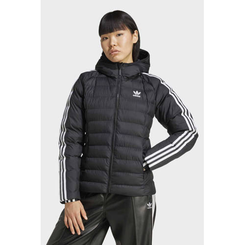 adidas Originals gewatteerde jas SLIM zwart afbeelding