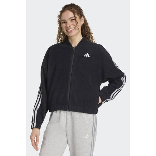 adidas Sportswear fleece vest W HOL zwart afbeelding