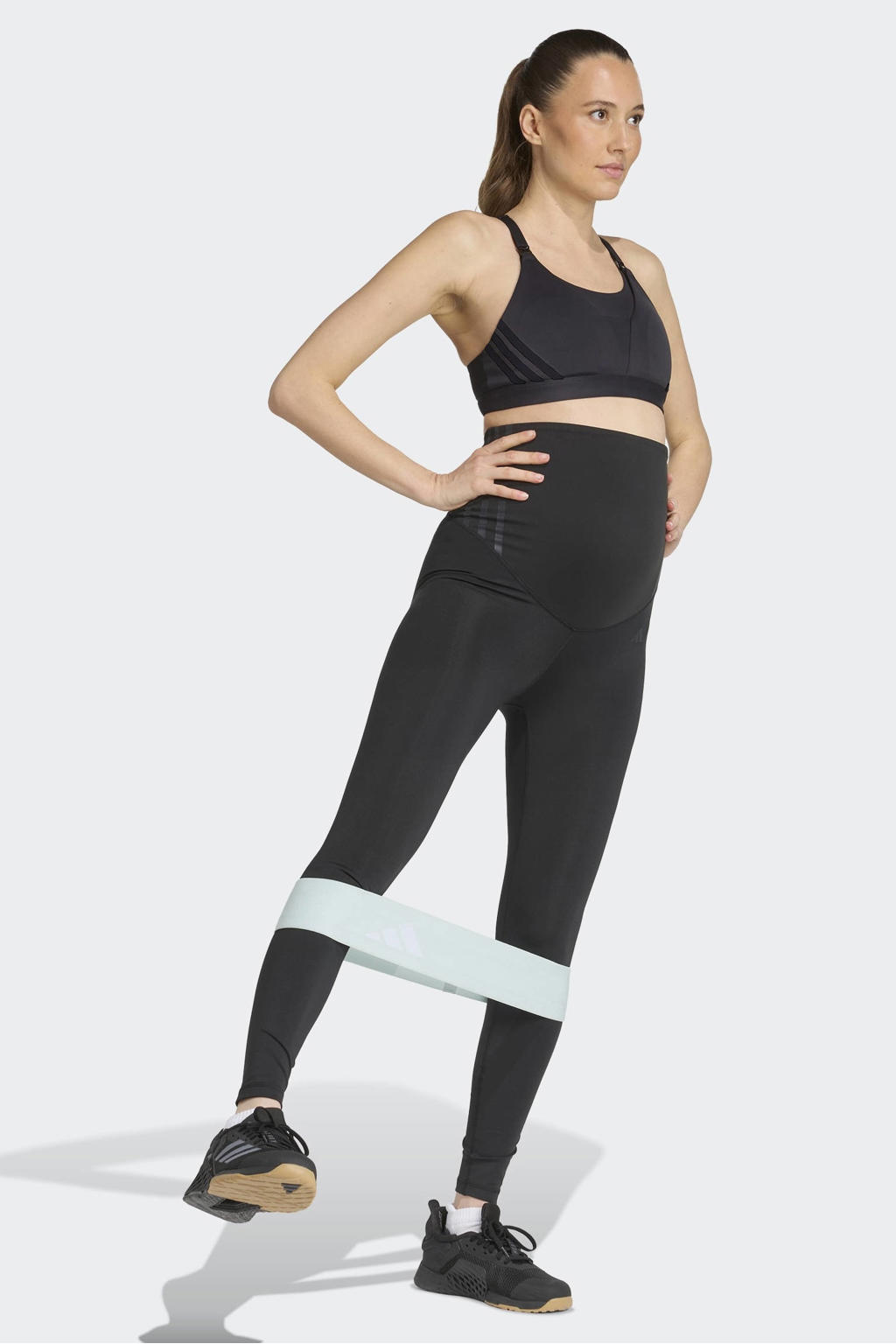 adidas Performance zwangerschaps sportlegging Optimé zwart